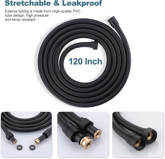 Aleasha Extra Long PVC Shower Hose Replacement - Image 3