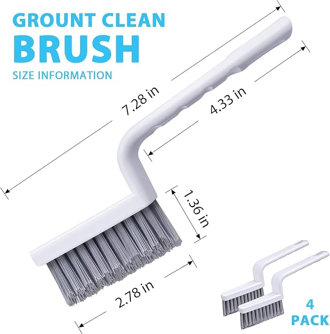 Grout Brush Cleaning, Hard Bristle Grout Cleaner - Image 7