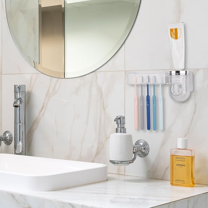 5 Slots Wall Mount Toothbrush Holder - Image 5