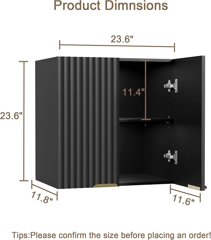 ChooChoo Bathroom Wall Cabinet, Kitchen Storage Cupboard Cabinet - Image 3
