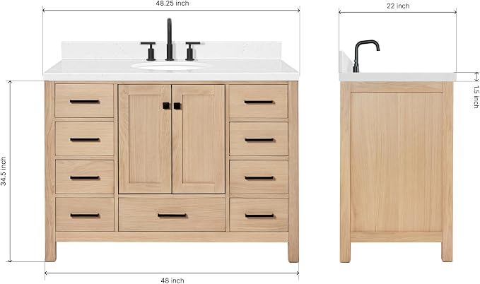 ARIEL 48'' Bathroom Vanity - Image 2