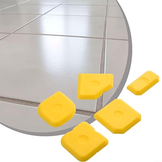 5pcs Portable Yellow Silicone Caulking Kit Multi Edge Sealant Applicator Tool - Image 3