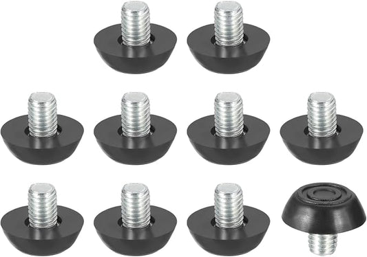 PATIKIL 10 Pcs M8 x 10mm Thread Adjustable Furniture Levelers, Furniture Feet by PATIKIL