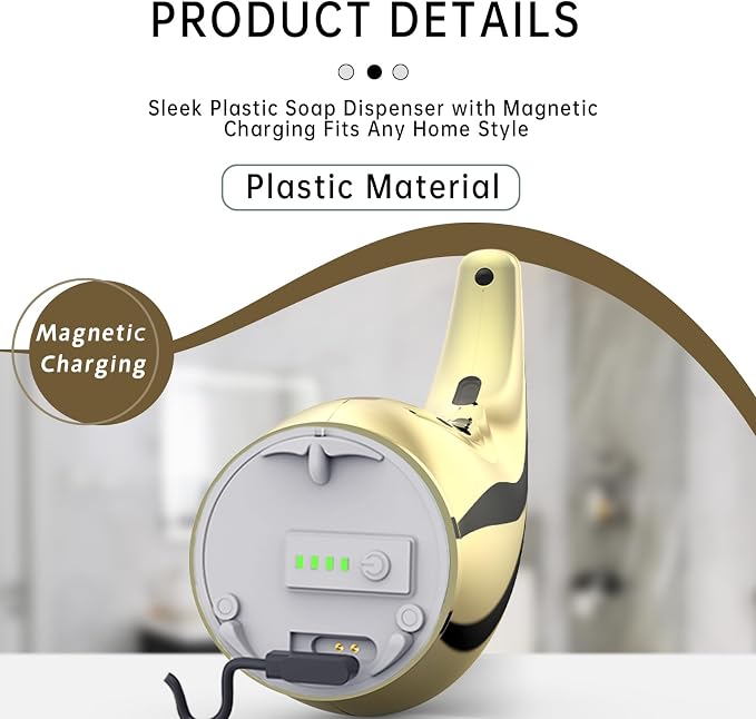 Automatic Soap Dispenser Touchless, 300ML Hand & Dish Countertop Electric - Image 3