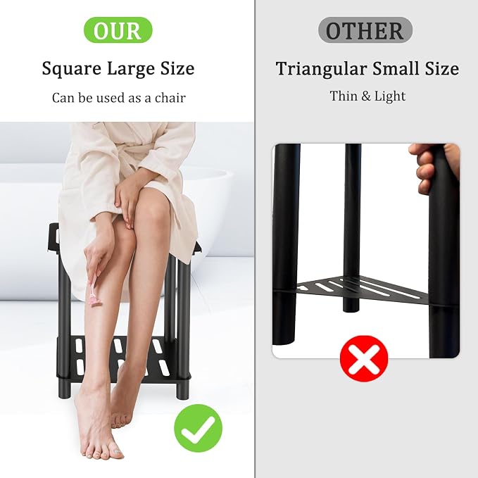 Shower Stool for Inside Shower, Shower Bench Stool - Image 7