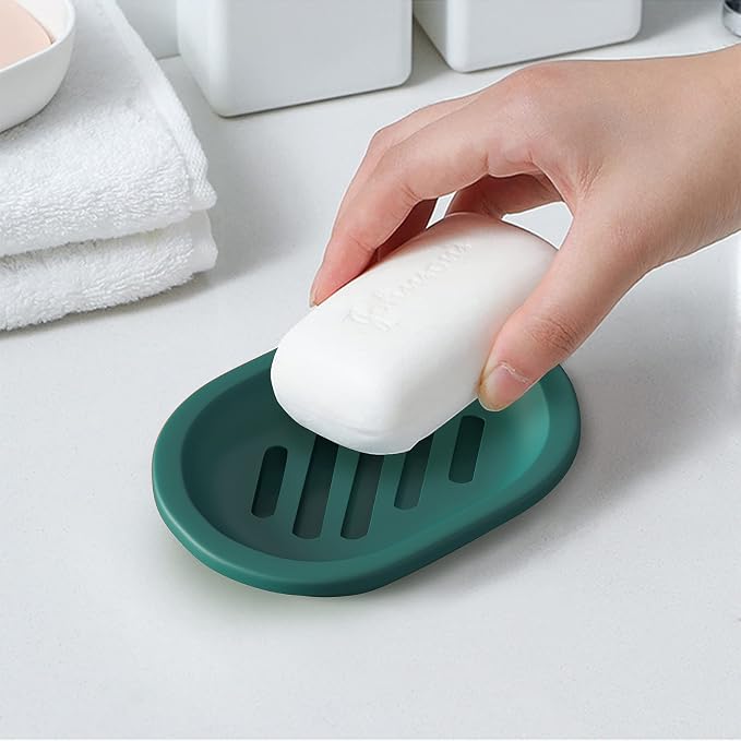 Topsky 2 Pcs Soap Dish for Shower, Double Layer Draining Soap Savers - Image 2