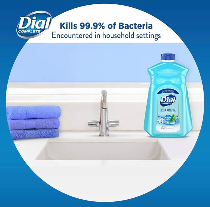 Dial Antibacterial Defense Liquid Hand Soap + Aloe, Spring Water Scent - Image 3