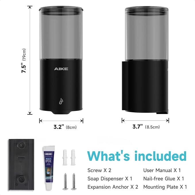 AIKE Automatic Wall Mount Liquid Soap Dispenser - Image 8