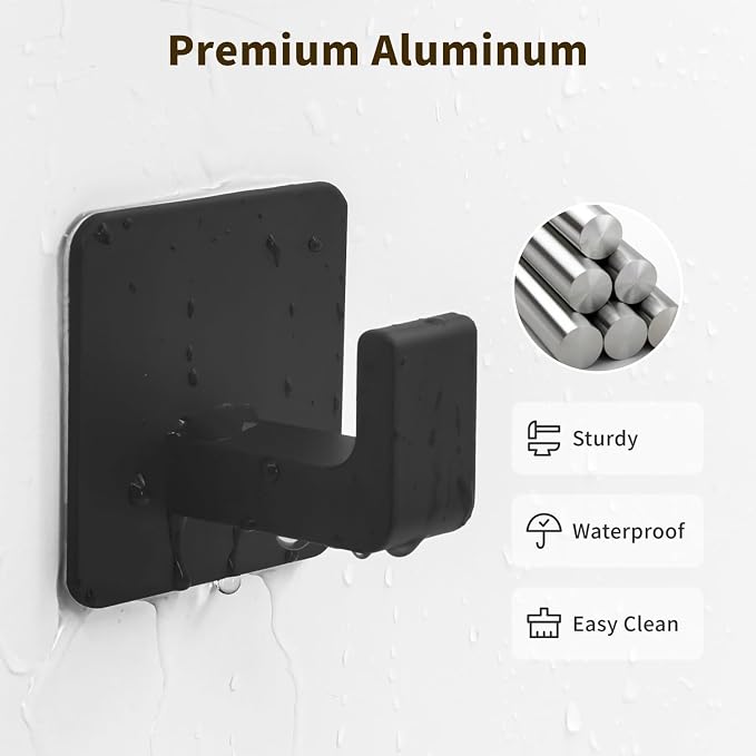 Square Self Adhesive Towel Hooks - Image 3