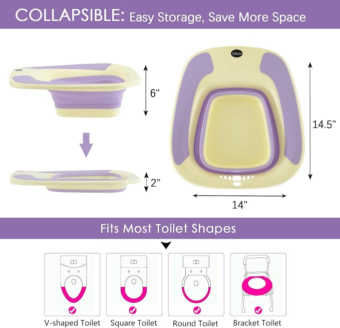 Sitz Bath, Portable Sitz Bath for Postpartum Care, Sitz Bath for Hemorrhoids - Image 2