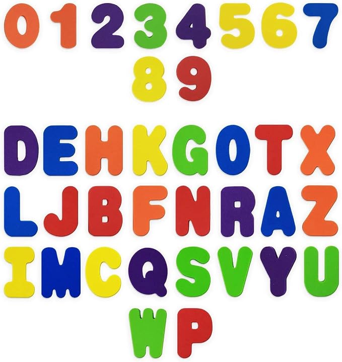 BabyBibi 36 PCS Stick-On Foam Bath Letters and Numbers - Image 3