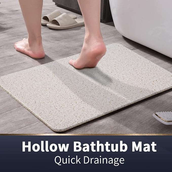 Asvin Soft Textured Bath, Tub Mat, 47x16 Inch, Phthalate Free, Non Slip Comfort - Image 2