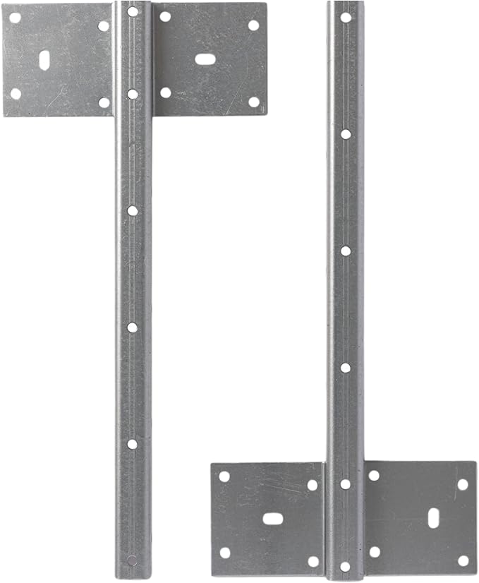 Fittes Heavy Duty Steel Floating T Shelf Bracket Mount 12 Inch 2 Pack, Holds up by Fittes