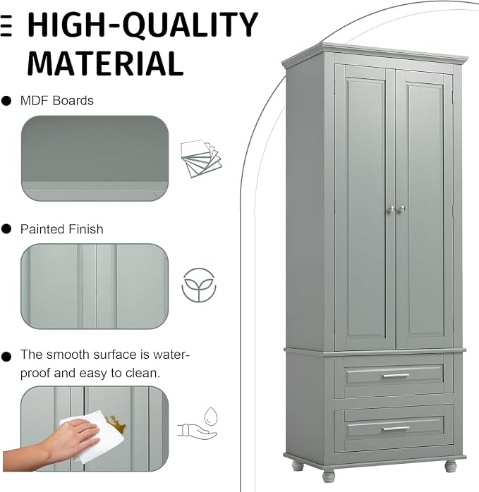 Tall Narrow Storage Cabinet - Image 6