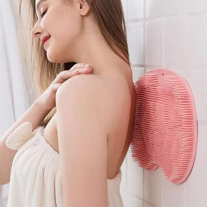 Shower Foot Scrubber Mat with Non-Slip Suction Cups, Foot Back Cleaning Pad - Image 3