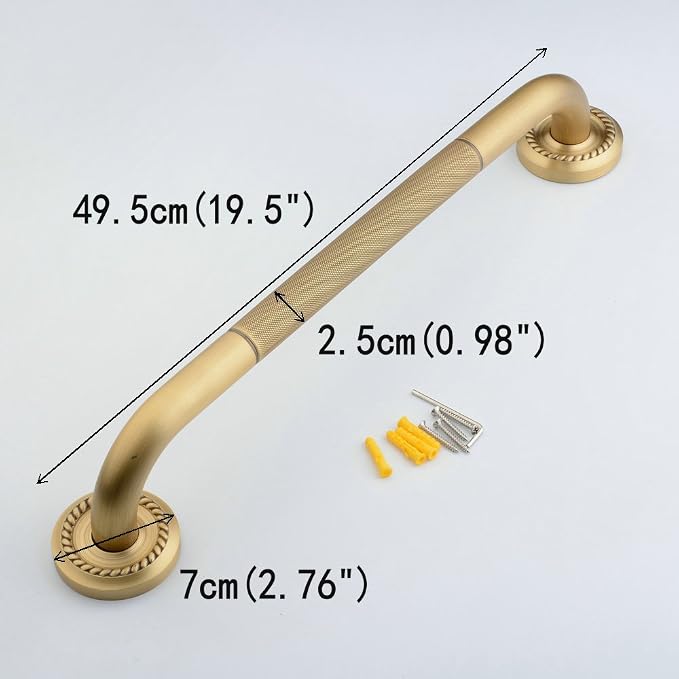 Shower Grab Bar, 17.7 inch Grab Bars - Image 2