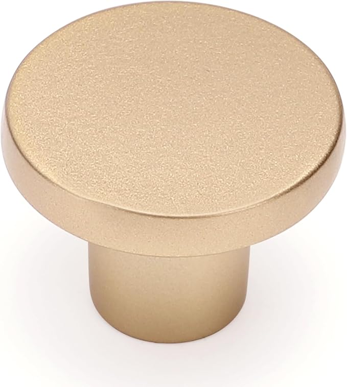 Ravinte 1 Pack Cabinet Knobs Champagne Gold Kitchen Cabinet Knobs Round Dresser by Ravinte
