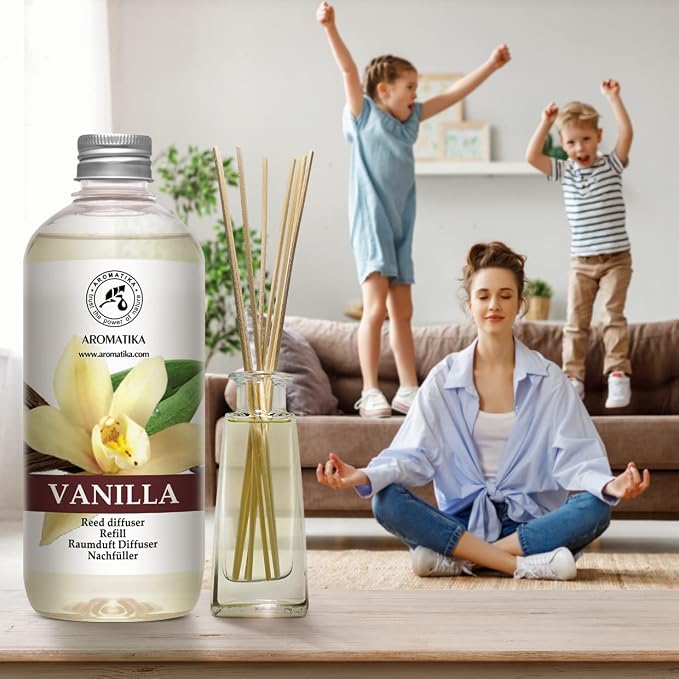 Vanilla Diffuser Refill w/Natural Essential Vanilla Oil 17 Fl Oz - Image 8