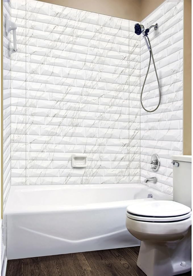 From Plain To Beautiful In Hours 133-640-VISTA-KIT Vista Tub and Shower Wall - Image 4
