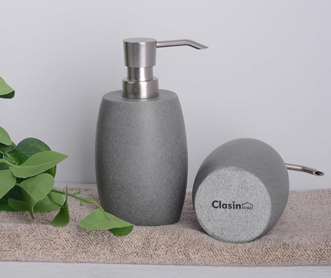 Sandstone Textured Resin Soap Dispenser - Image 8