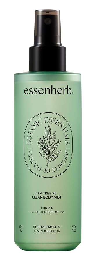 Tea Tree 90 Clear Body Mist for acne skin | 360° Moisture Spraying by EssenHerb