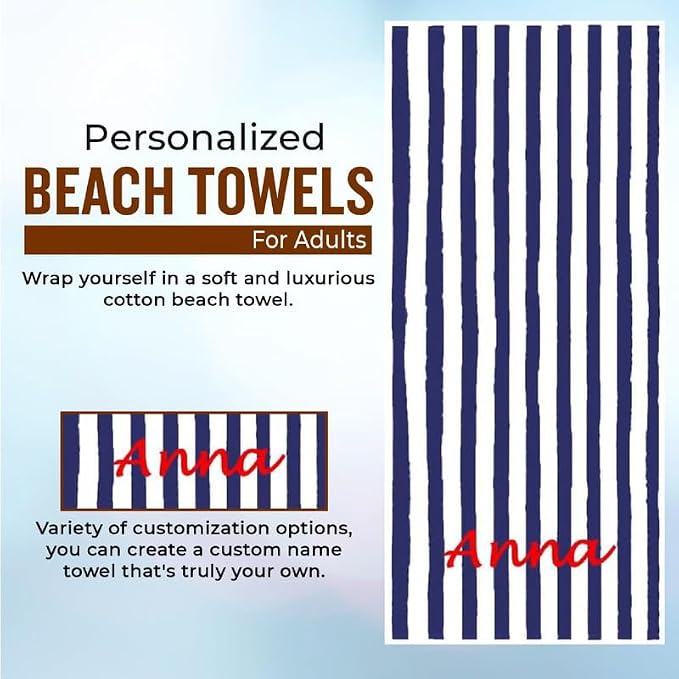 Personalized Passion Beach Towels - Image 2
