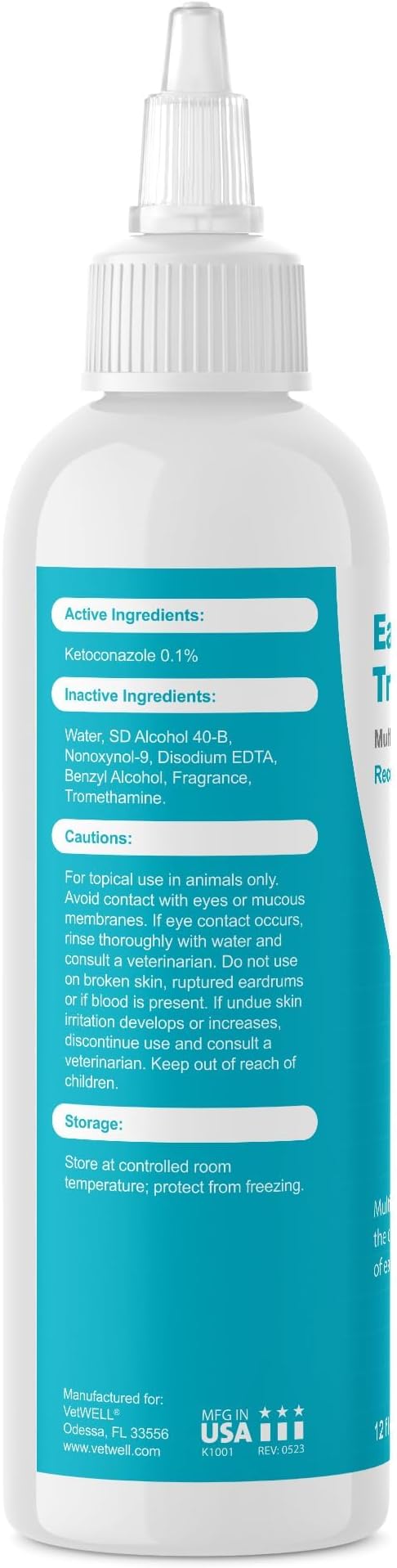 VetWELL Dog Ear Cleaner Solution & Infection Treatment - Image 4