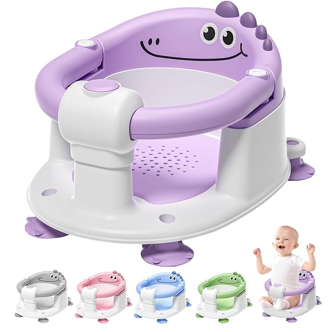 TPN Baby Bath Seat for Babies 6 Months & Up, Non-Slip Toddler Bath Seat by TPN