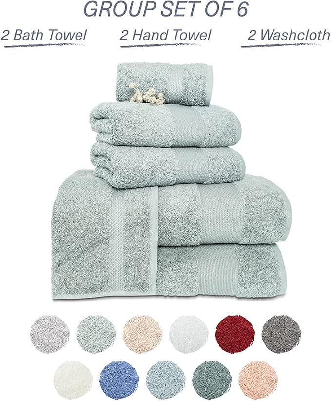 Hencely 6-Piece Bath Towel Set - Image 4