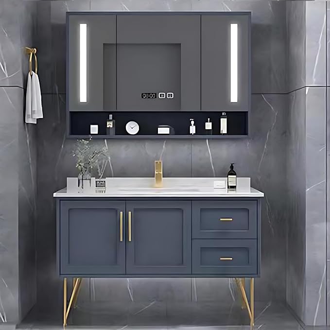 Modern 68" Bathroom Vanity by Genpai