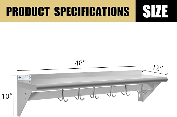 Hally Stainless Steel Shelf - Image 3
