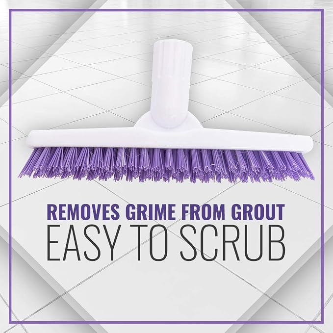 Fuller Brush E‑Z Scrubber Replacement Head – 9" V‑Trim Tile & Grout Brush Head - Image 5