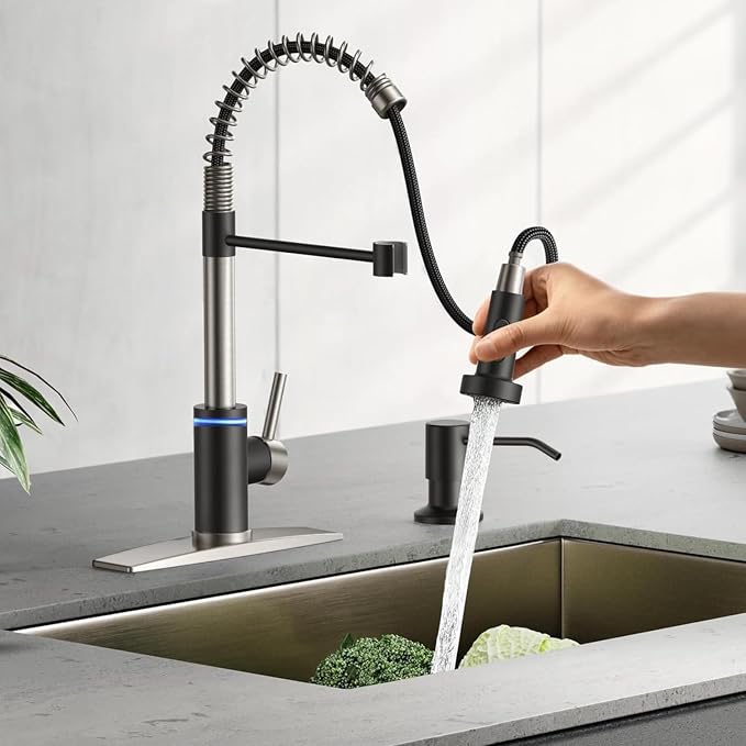 Smart Kitchen Faucet, 3 Modes Pull Down Sprayer, Touch On Sensor Activated - Image 4