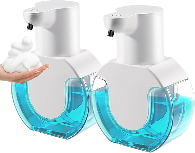 2 Pack Automatic Foaming Soap Dispenser 14.2oz/420ML Touchless Automatic by VZZNN