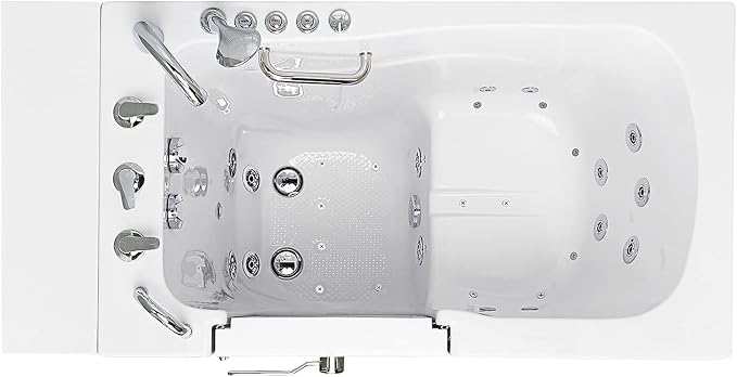 Ella Capri 30"x52" Acrylic Air and Hydro Massage Walk-In Bathtub - Image 7