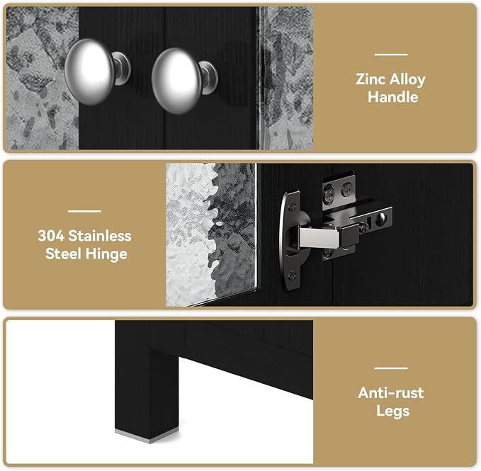 30-Inch Black Bathroom Vanity - Image 2
