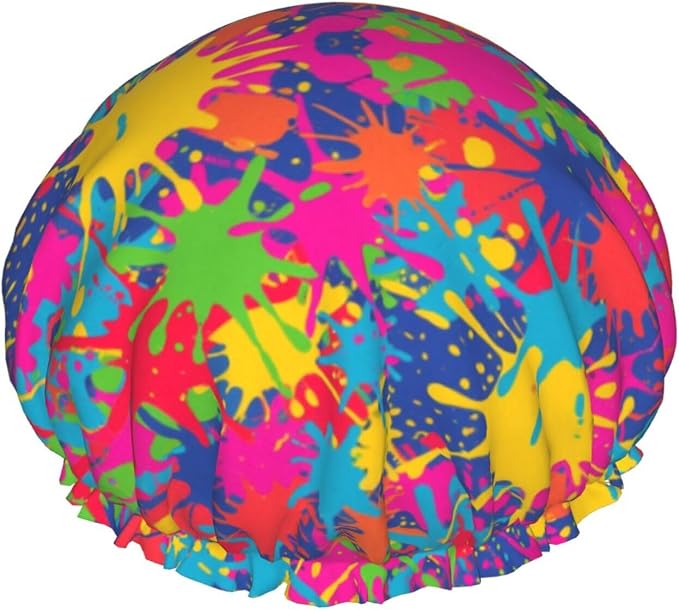 Double Waterproof Layers Shower Cap by Unknown