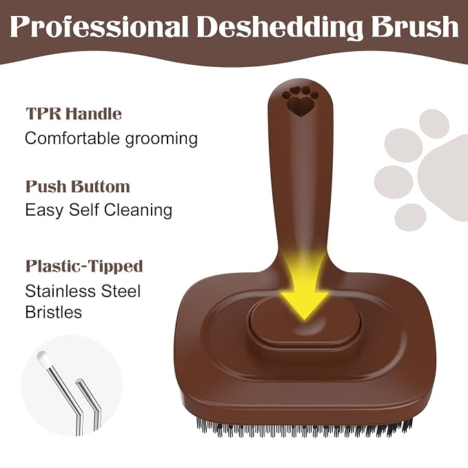 Self Cleaning Dog Brush for Shedding - Image 7