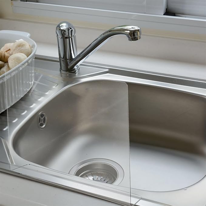 Acrylic Splash Guard for Kitchen Sink, Freestanding Splash Panel Barrier Behind - Image 5