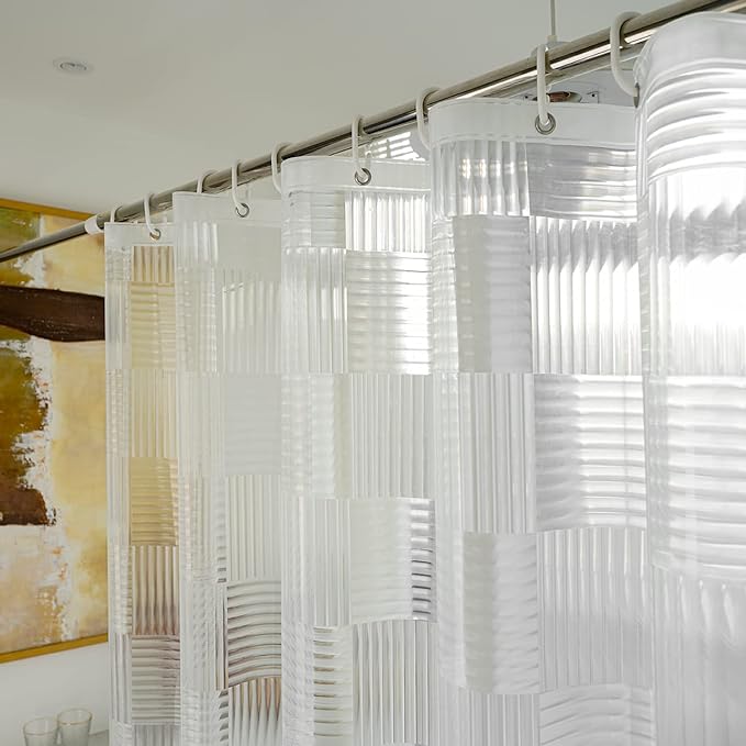 EurCross 72 x 84 inch Extra Long Clear Shower Curtain Liner by EurCross