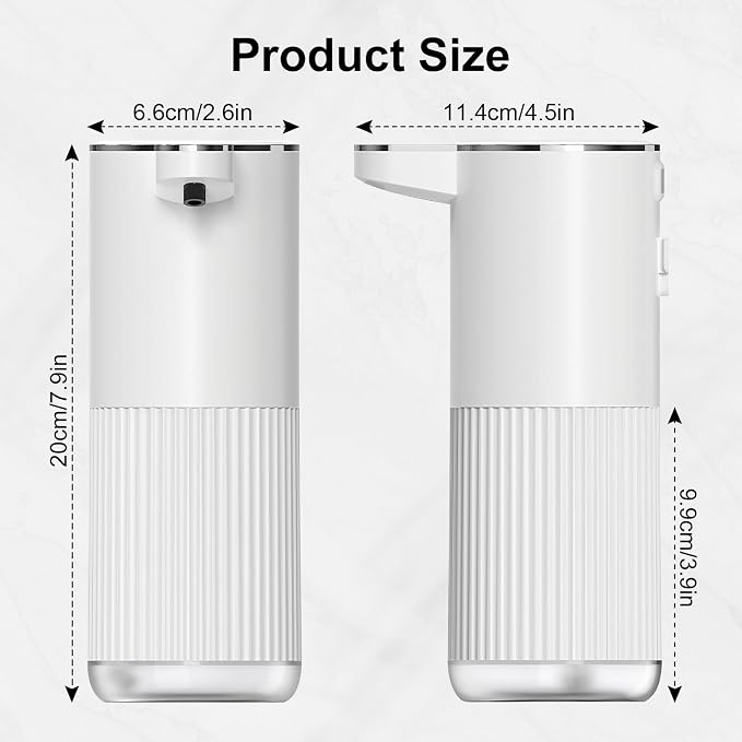 GuDoQi Automatic Touchless Foaming Soap Dispenser, 4-Level Adjustable Foam - Image 2
