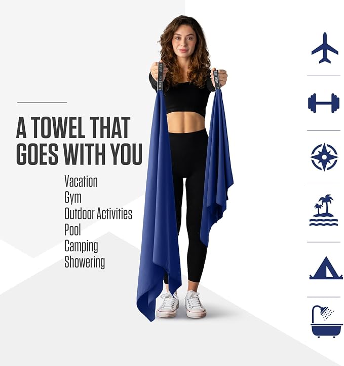 VENTURE 4TH Quick Dry Towel. Microfiber Travel Towel Ideal - Image 2