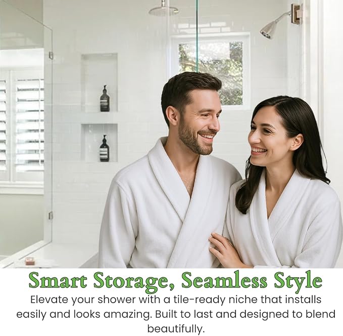 Shower Niche Insert Tile Ready, Recessed Wall Niche, Shower Inserts Kit - Image 2