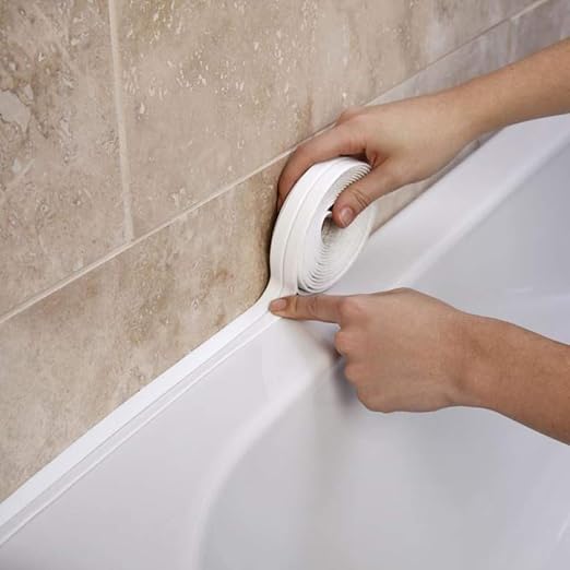 Caulk Tape - Waterproof Self-Adhesive Caulking Tape 1.5" x 10.5Ft by ALLICAVER