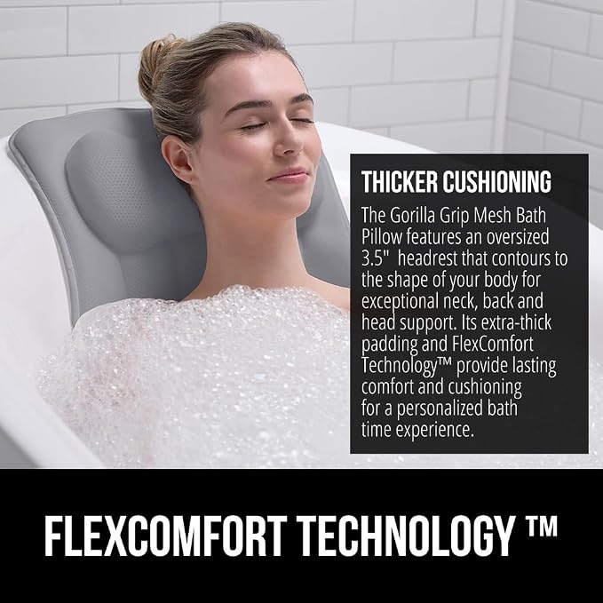 GORILLA GRIP Bath Pillow for Tub - Image 3