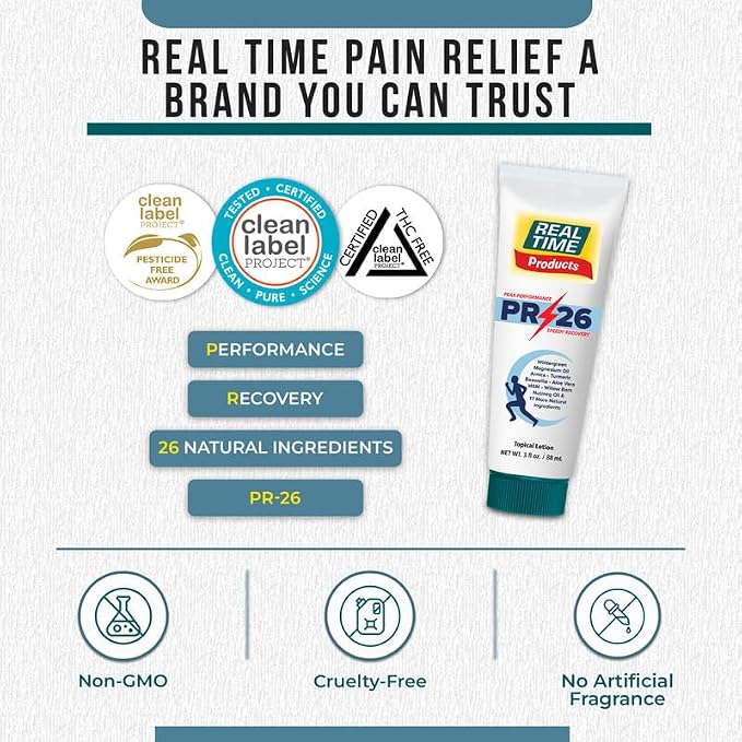 PR-26 by Real Time 3 fl oz Recovery Topical Lotion - Image 8