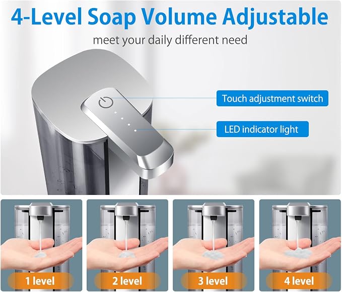 Automatic Liquid Soap Dispenser, Rechargeable, 17oz/500ml - Image 3