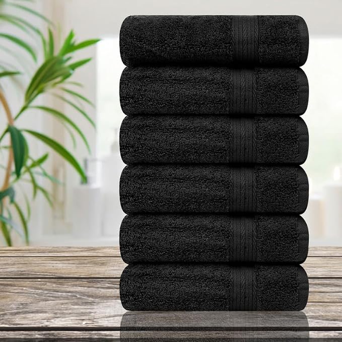 Ample Decor Hand Towels for Bathroom 18 X 28 Inch 600 GSM 100% Cotton, Soft - Image 2