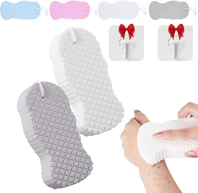 Magic Exfoliating Bath Sponge, 3D Super Soft Exfoliating Bath Sponge, Gentle & by Diameleo