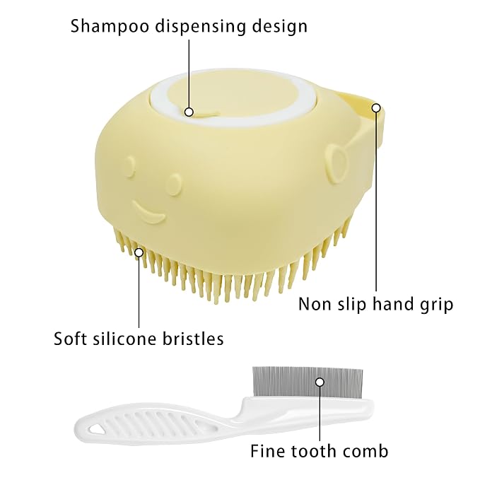Pet Bath Massage Brush, Pet Bath Brush - Image 4
